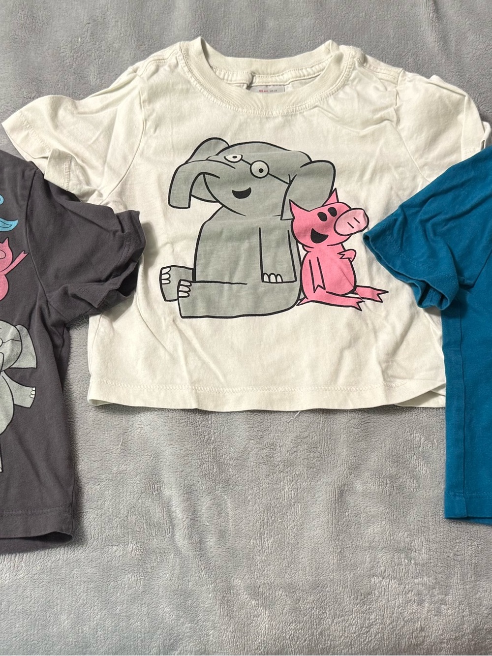 Hanna Andersson Elephant & Piggie T-Shirts Size2